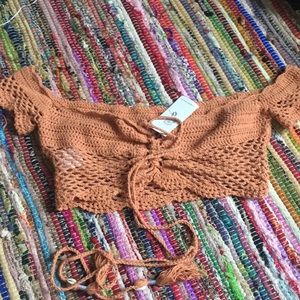 Crochet off the shoulder top